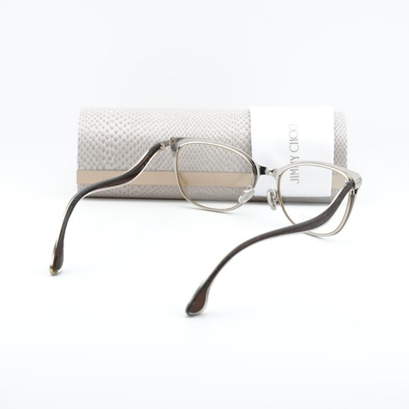 Jimmy Choo JC256 012R 00 Cat Eye 53mm Eyeglasses - Brown/Silver - Picture 10 of 10
